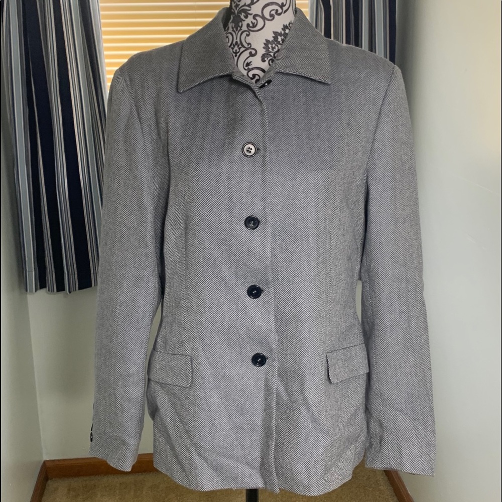 3/$20 Sale! Vintage Barneys Herringbone Wool Suit Jacket